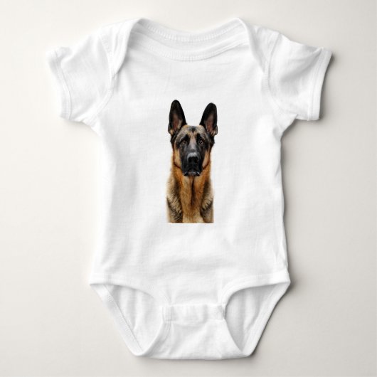 Deutscher Hirte Baby Strampler (Vorderseite)