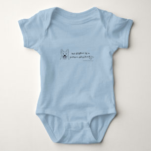 deutscher Hirte Baby Strampler