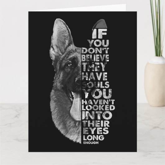 Deutscher Hirte, du glaubst nicht, dass sie Seelen Karte (Vorderseite)