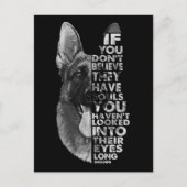 Deutscher Hirte, du glaubst nicht, dass sie Seelen Postkarte (Vorderseite)