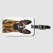 Deutscher Hirte Gepäckanhänger (Vorderseite (Horizontal))