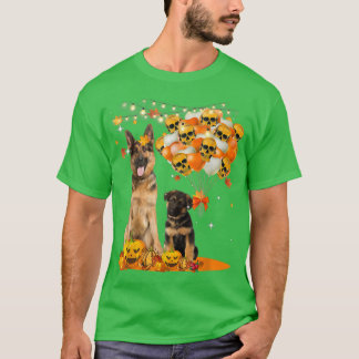 Deutscher Hirte Hexe Shirt Funny Halloween Niedlic