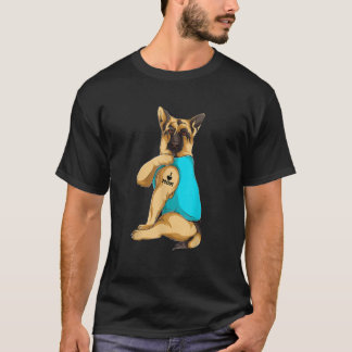 Deutscher Hirte I Liebe Mama Tattoo Apparel Hund M T-Shirt