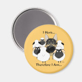 Deutscher Hirte - Ich Herd... also bin ich Magnet (Vorderseite/Rückseite)