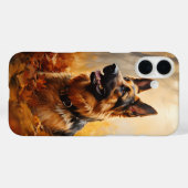 Deutscher Hirte im Herbst Case-Mate iPhone Hülle (Rückseite (Horizontal))
