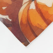 Deutscher Hirte im Herbst hinterlässt Erntedank Ku Fleecedecke (Ecke)