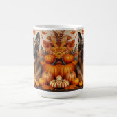 Deutscher Hirte im Herbst Kaffeetasse (Mittel)