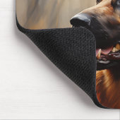 Deutscher Hirte im Herbst Mousepad (Ecke)