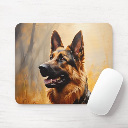 Deutscher Hirte im Herbst Mousepad (Mit Mouse)