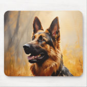 Deutscher Hirte im Herbst Mousepad (Vorne)
