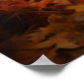 Deutscher Hirte im Herbst Poster (Ecke)