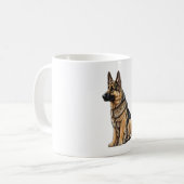 Deutscher Hirte Kaffeetasse (Vorderseite Links)
