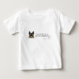 deutscher Hirte - mehr Rassen Baby T-shirt
