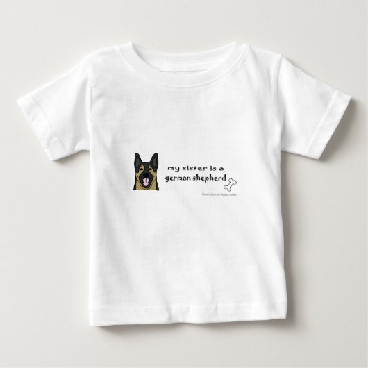 deutscher Hirte - mehr Rassen Baby T-shirt (Vorderseite)
