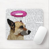 Deutscher Hirte mit rosa Halo Mousepad (Mit Mouse)