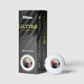 Deutscher Hirte mit Rote Rose Golfball (Verpackungen)