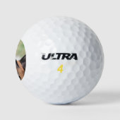 Deutscher Hirte mit Rote Rose Golfball (Logo)