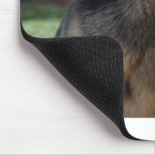 Deutscher Hirte mit Spielzeug Mousepad (Ecke)