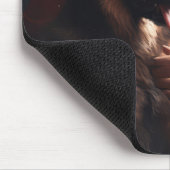 Deutscher Hirte mit Weihnachtsmann Weihnachten Mousepad (Ecke)