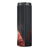 Deutscher Hirte mit Weihnachtsmann Weihnachten Thermosbecher (Rückseite)