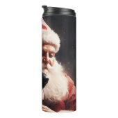 Deutscher Hirte mit Weihnachtsmann Weihnachten Thermosbecher (Nach rechts gedreht)