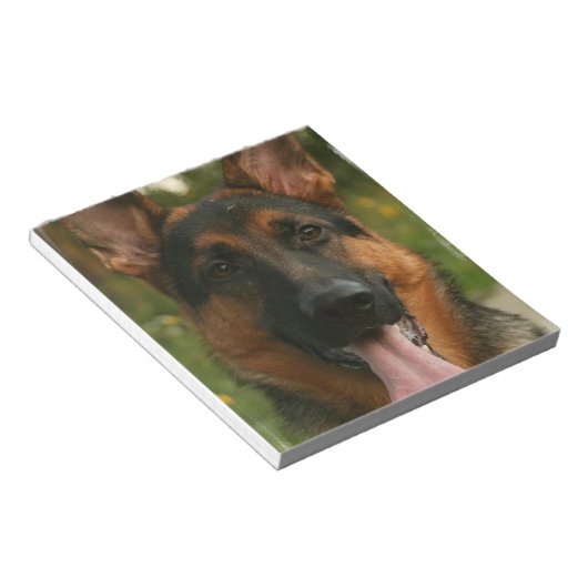 Deutscher Hirte Notepad Notizblock (angewinkelt)