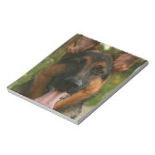Deutscher Hirte Notepad Notizblock (Rotiert)