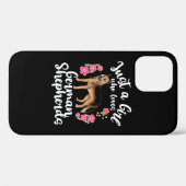 Deutscher Hirte nur ein Mädchen, das Lieben Case-Mate iPhone Hülle (Rückseite (Horizontal))