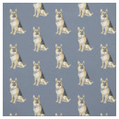 Deutscher Hirte SittingDog Kunstwerk Stoff (Muster)