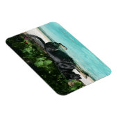 Deutscher Hirte springt in Wasser Magnet (Rechte Seite)