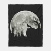 Deutscher Hirte, Stehend auf Mountain Halloween Fleecedecke (Vorderseite)