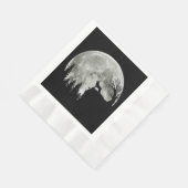 Deutscher Hirte, Stehend auf Mountain Halloween Serviette (Ecke)