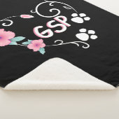 Deutscher Hirte und Blume Sherpadecke (3/4)
