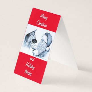 Deutscher Hirte und Weihnachtsmann