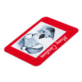 Deutscher Hirte und Weihnachtsmann Magnet (Linke Seite)