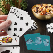 Deutscher Hirte und Weihnachtsmann Spielkarten (In Situ)