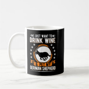 Deutscher Hirte und Weine Kaffeetasse