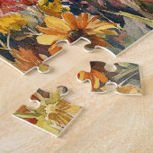 Deutscher Hirte unter dynamischen Wildblumen Puzzle (Seite)