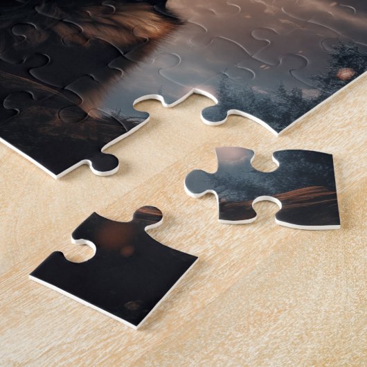 Deutscher Hirte unter Sturmy Sky Puzzle (Seite)