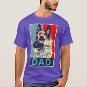 Deutscher Hirte Vater Retro Style K9 Men Police K T-Shirt