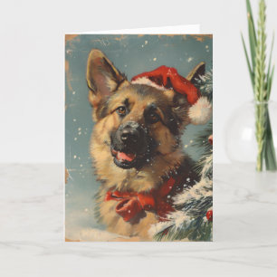 Deutscher Hirte Vintag personalisierte Weihnachten