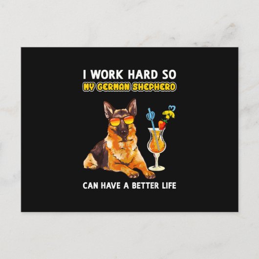 Deutscher Hirtenliebhaber Einladungspostkarte (Vorderseite)