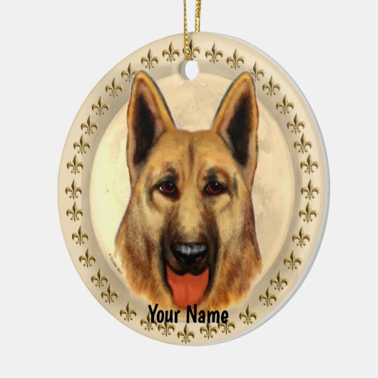 Deutscher Hirtenschmuck Keramik Ornament (Links)