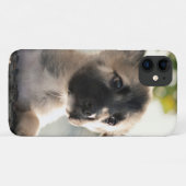 Deutscher Hirtenwelpe über Lecke Case-Mate iPhone Hülle (Rückseite (Horizontal))