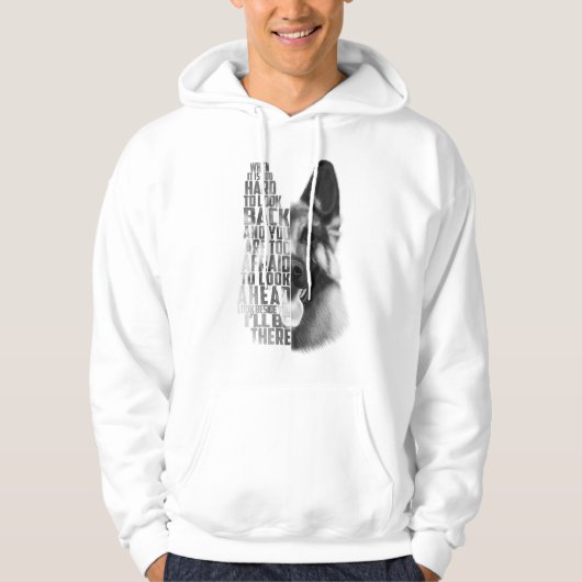 Deutscher Hirtenziffer, deutscher Schäferhund Hoodie (Vorderseite)