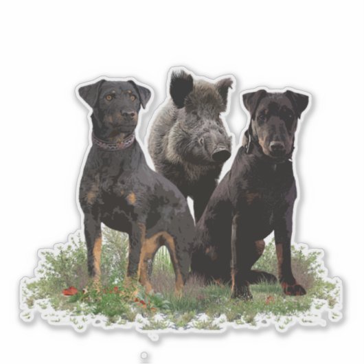 Deutscher Jagdschrecker Aufkleber (Vorderseite)