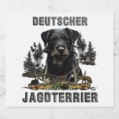 Deutscher Jagdterer Alkoholflaschenetikett (Einzelnes Label)