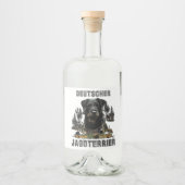Deutscher Jagdterer Alkoholflaschenetikett (Vorderseite)
