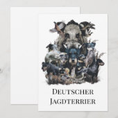 Deutscher Jagdterer Einladung (Vorne/Hinten)