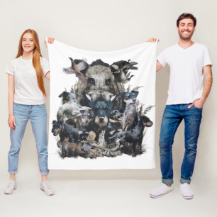 Deutscher Jagdterer Fleecedecke